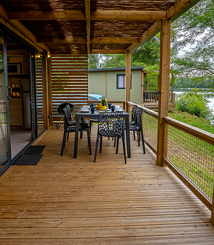 Vermietung von Cottages in der Haute-Saône, auf dem Campingplatz Les Ballastières 