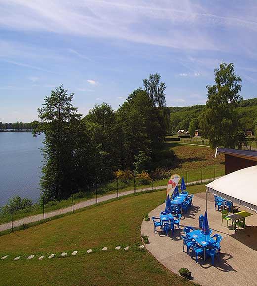 Bar restaurant Le Titan at Les Ballastières campsite, in Haute-Saône