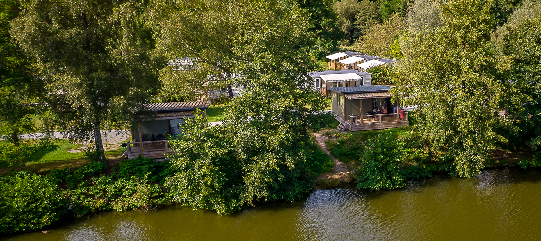 Vermietung von Cottages auf dem Campingplatz Les Ballastières in den Südvogesen